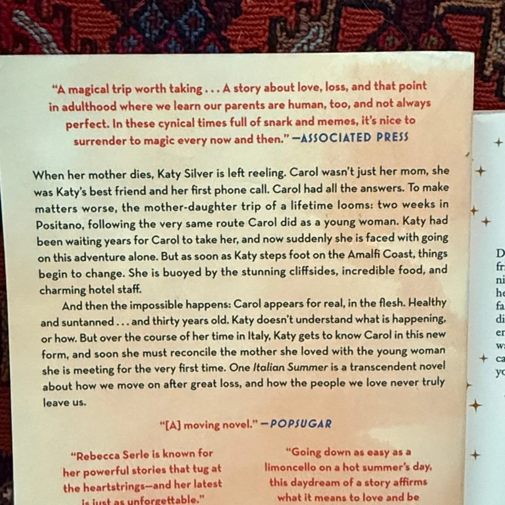 Book Club Fiction Books by Rebecca Serle “In Five Years” & “One Italian Summer”